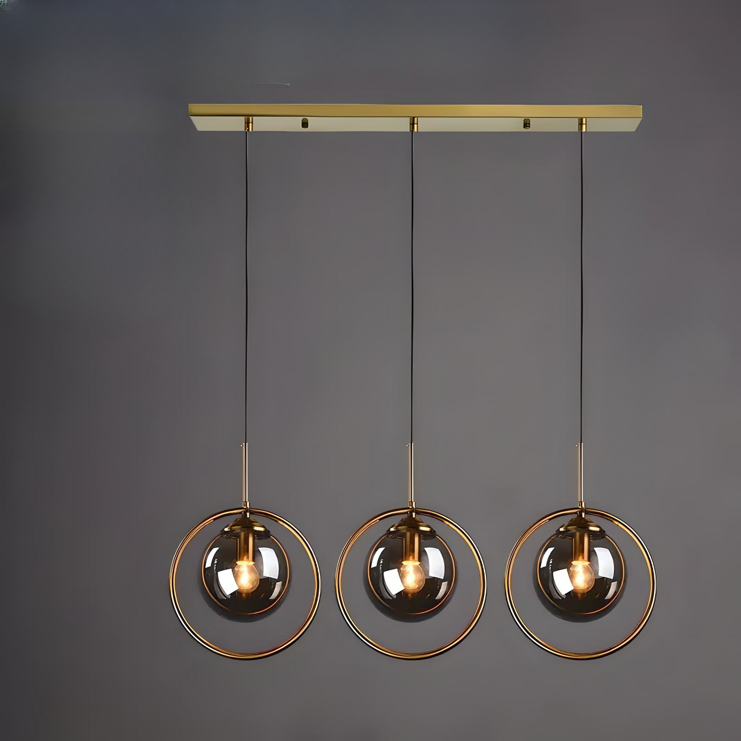 Scandinavian 3-Color Pendant Light – Minimalist Glass Ceiling Lamp