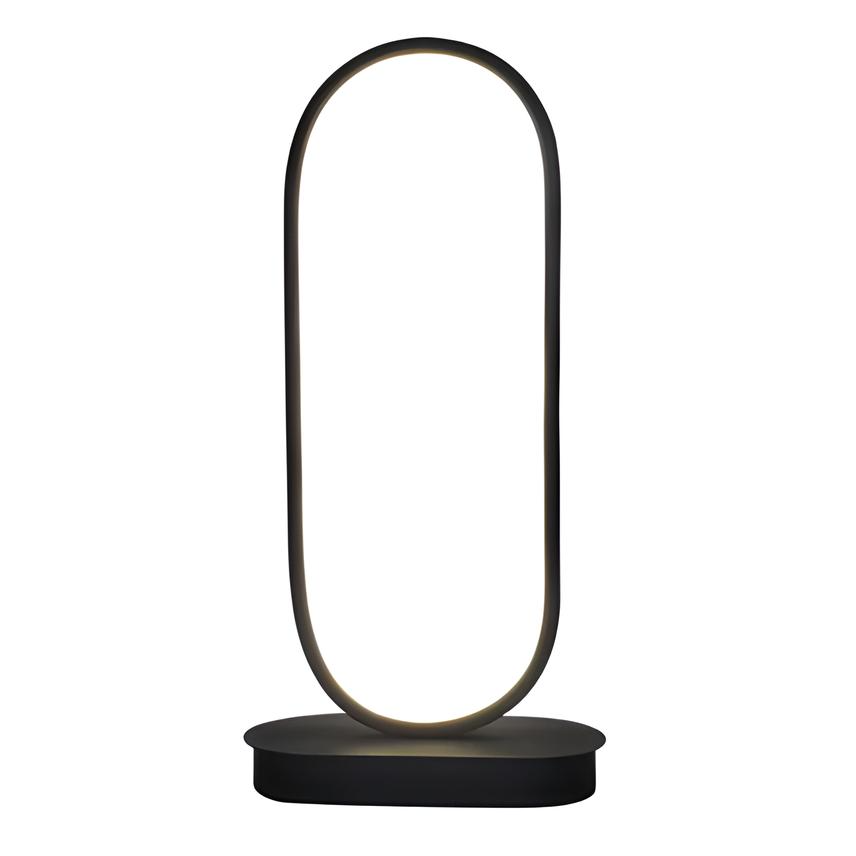 Minimalist Oval LED Table Lamp – Dimmable Touch Control Night Light
