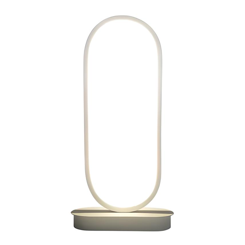 Minimalist Oval LED Table Lamp – Dimmable Touch Control Night Light