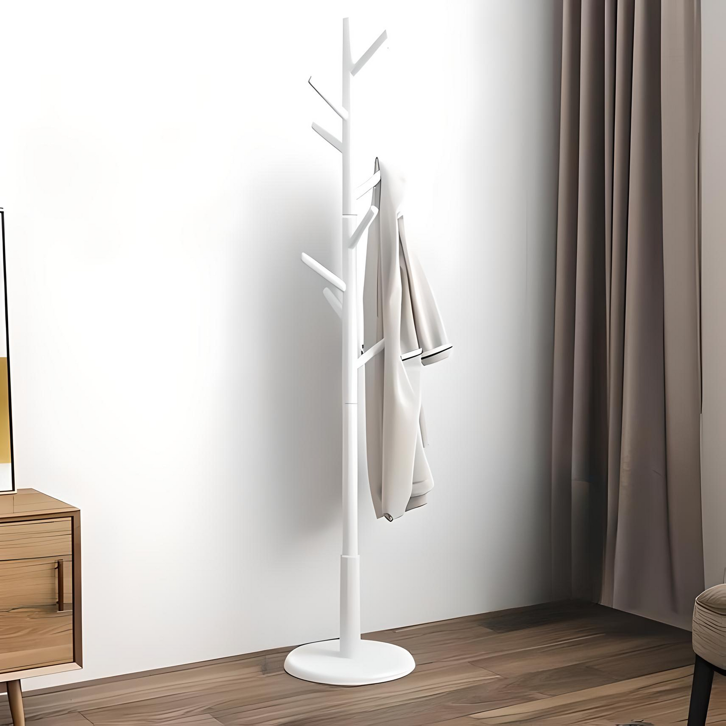 Freestanding Wooden Coat Rack