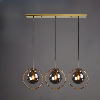 Scandinavian 3-Color Pendant Light – Minimalist Glass Ceiling Lamp