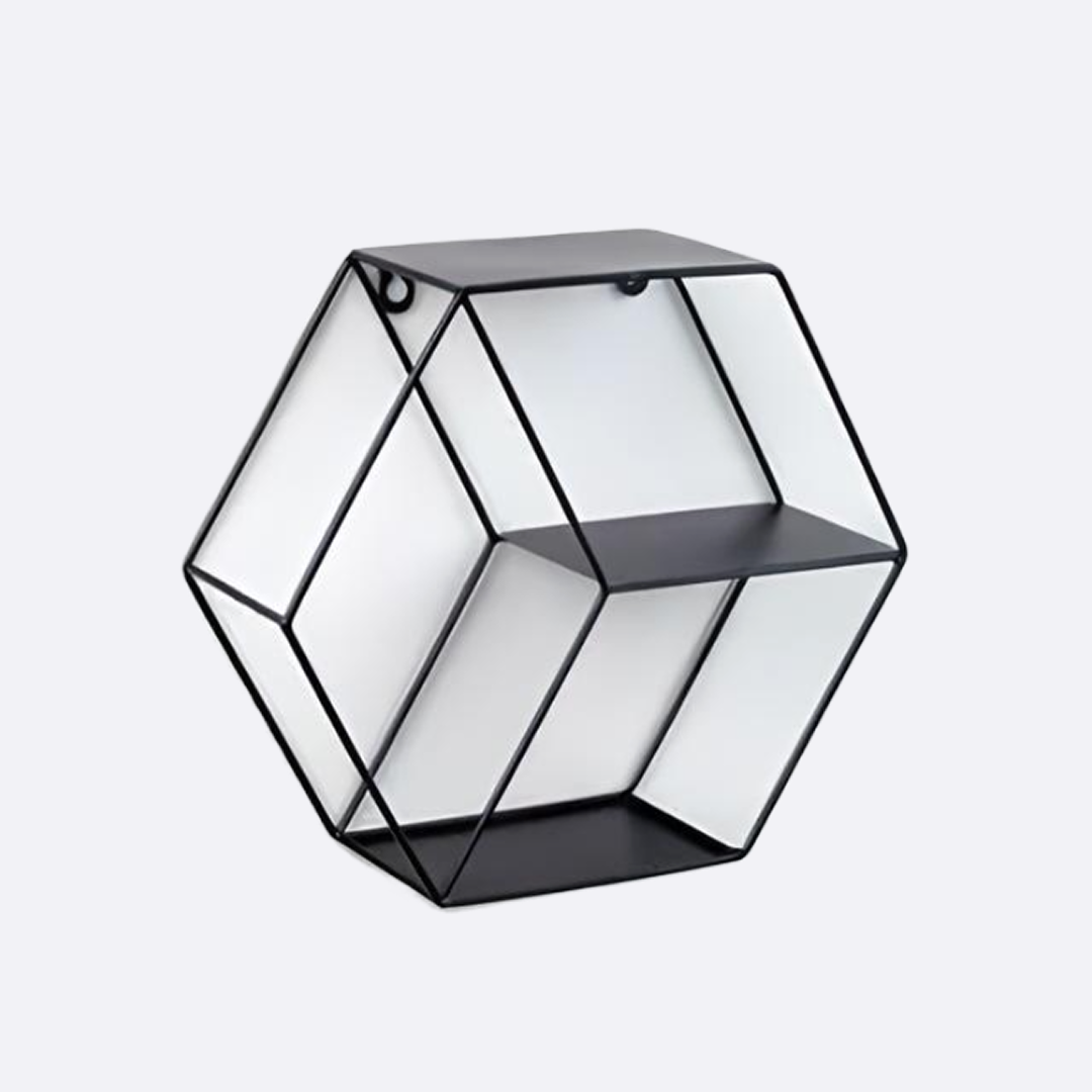 Hexagon Wall Shelf – Modern & Minimalist