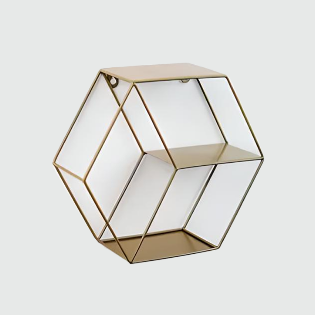 Hexagon Wall Shelf – Modern & Minimalist
