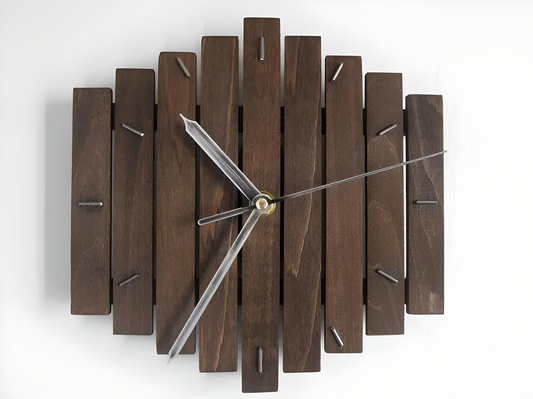Rustic Country Garden Wooden Wall Clock – European Style