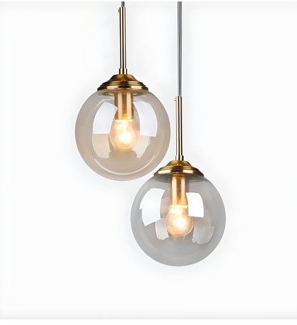 Scandinavian 3-Color Pendant Light – Minimalist Glass Ceiling Lamp