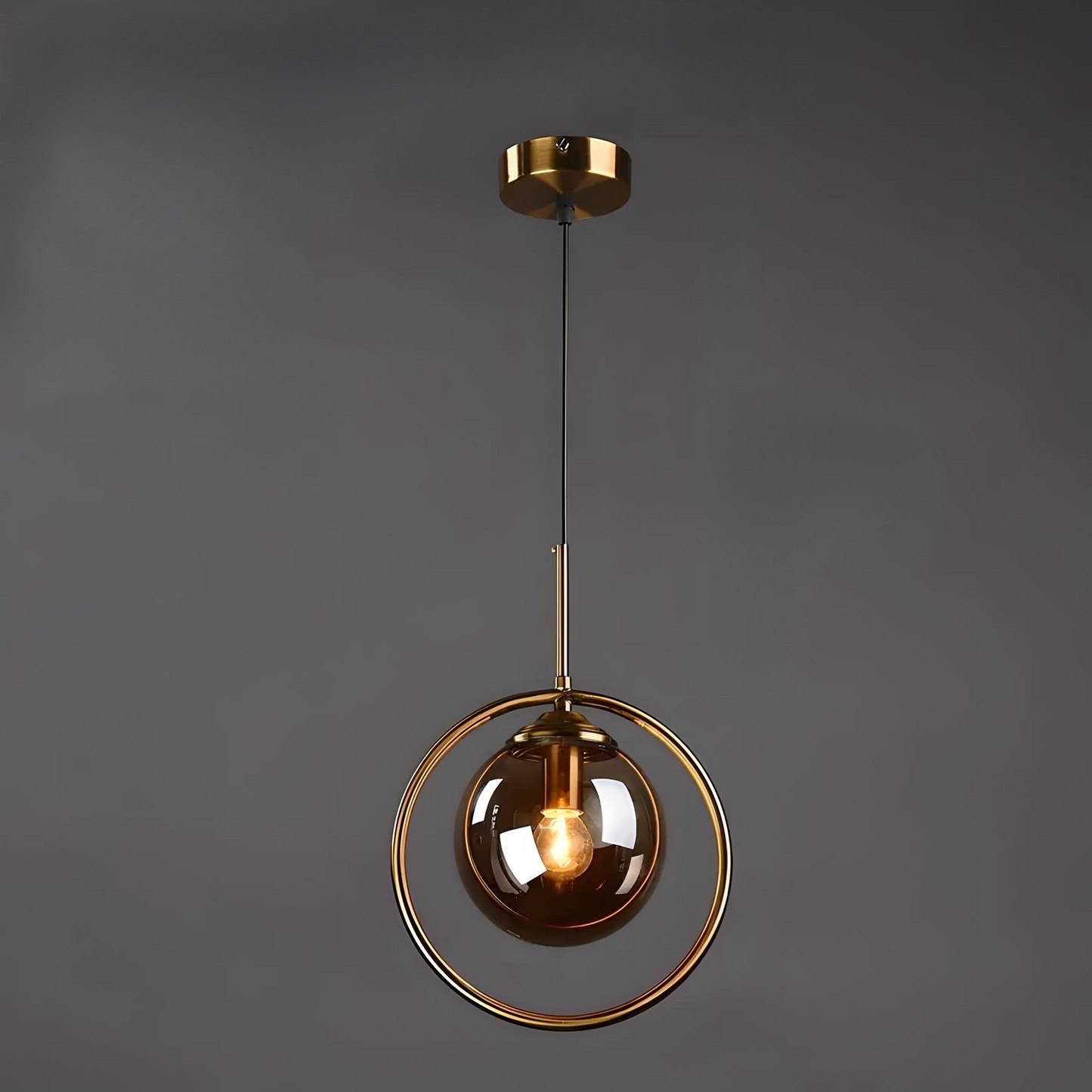 Scandinavian 3-Color Pendant Light – Minimalist Glass Ceiling Lamp