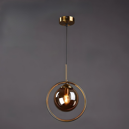Scandinavian 3-Color Pendant Light – Minimalist Glass Ceiling Lamp