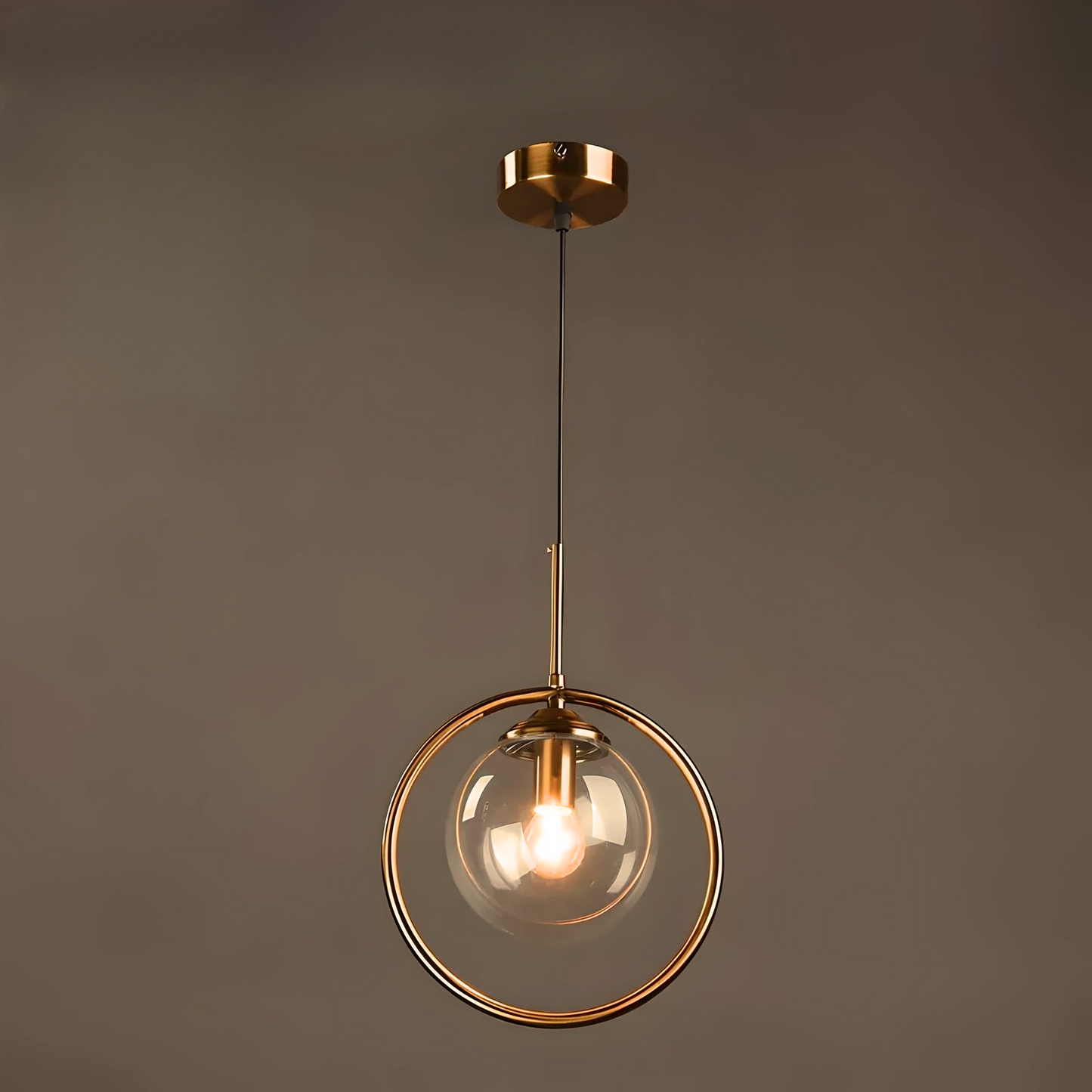 Scandinavian 3-Color Pendant Light – Minimalist Glass Ceiling Lamp