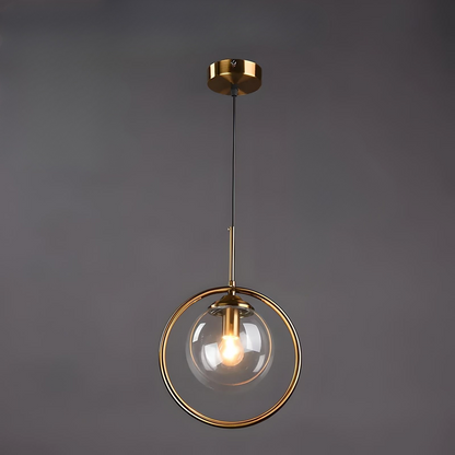 Scandinavian 3-Color Pendant Light – Minimalist Glass Ceiling Lamp