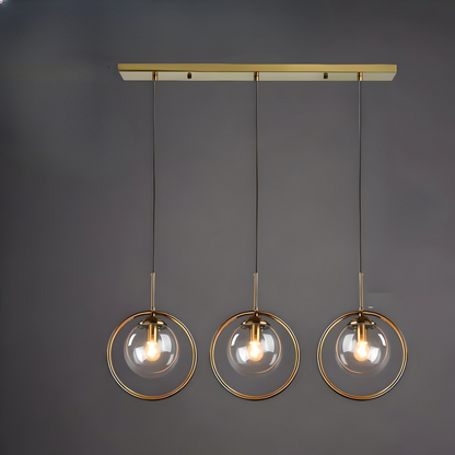 Scandinavian 3-Color Pendant Light – Minimalist Glass Ceiling Lamp