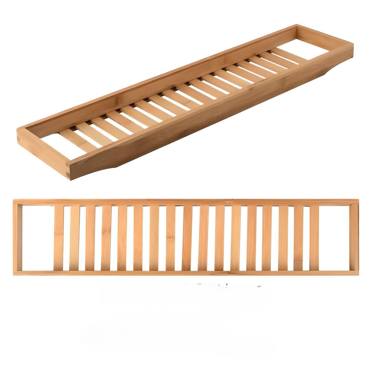 Bamboo Bathtub Tray – Adjustable, Non-Slip Design