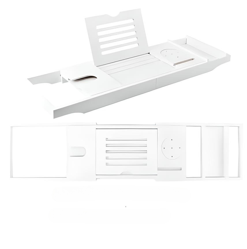 Bamboo Bathtub Tray – Adjustable, Non-Slip Design