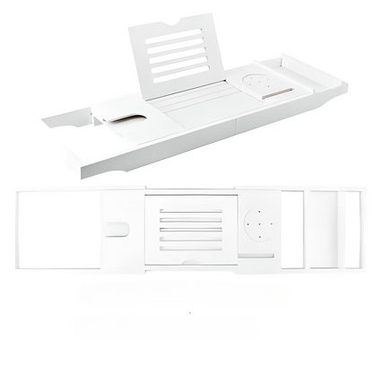 Bamboo Bathtub Tray – Adjustable, Non-Slip Design
