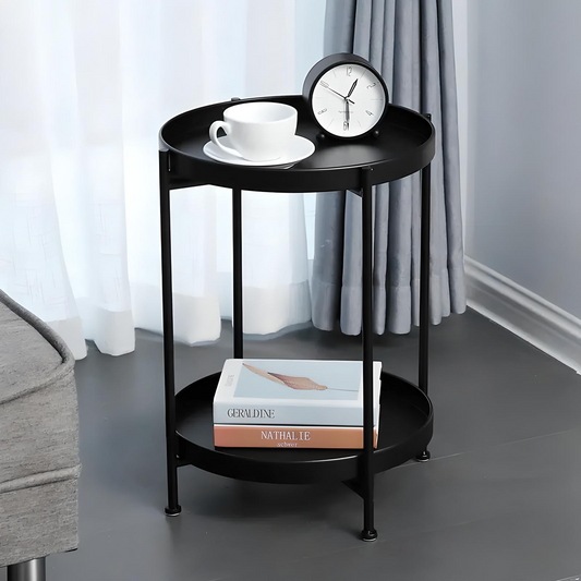 Scandinavian Round Side Table – Minimalist Design