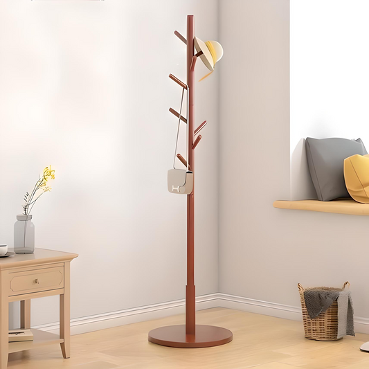 Freestanding Wooden Coat Rack