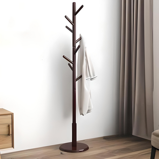 Freestanding Wooden Coat Rack