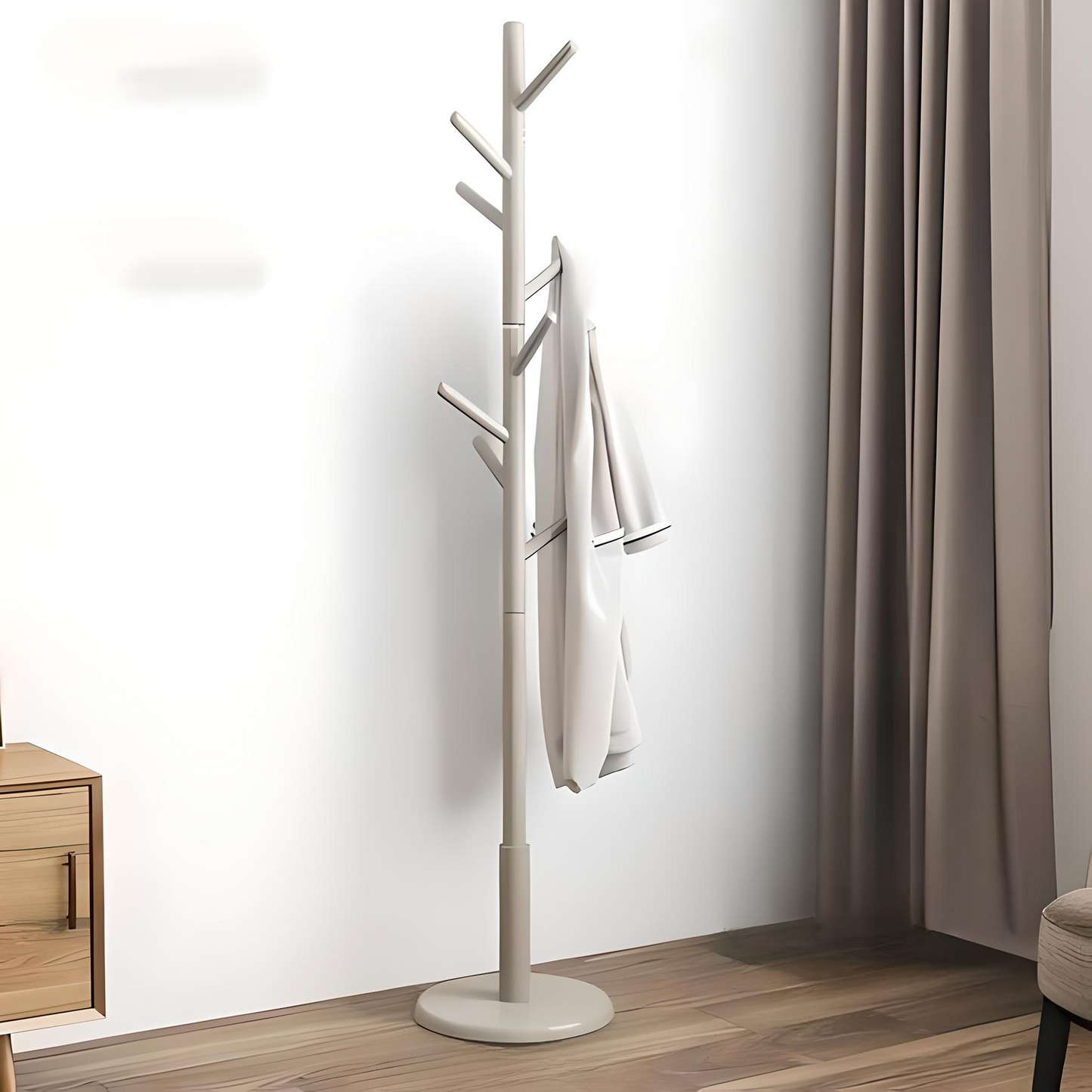 Freestanding Wooden Coat Rack