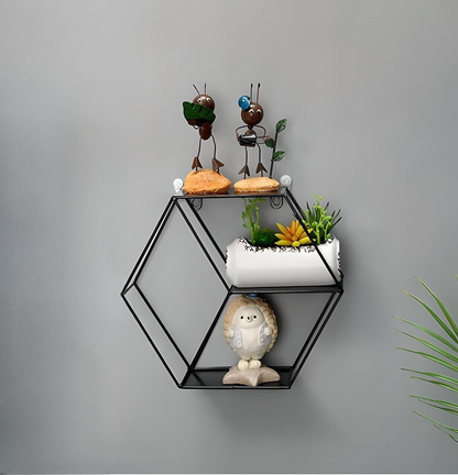 Hexagon Wall Shelf – Modern & Minimalist