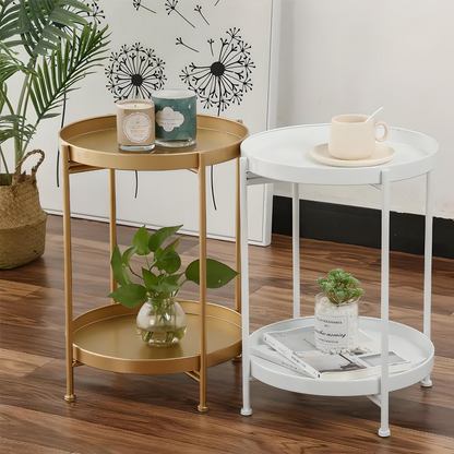 Scandinavian Round Side Table – Minimalist Design